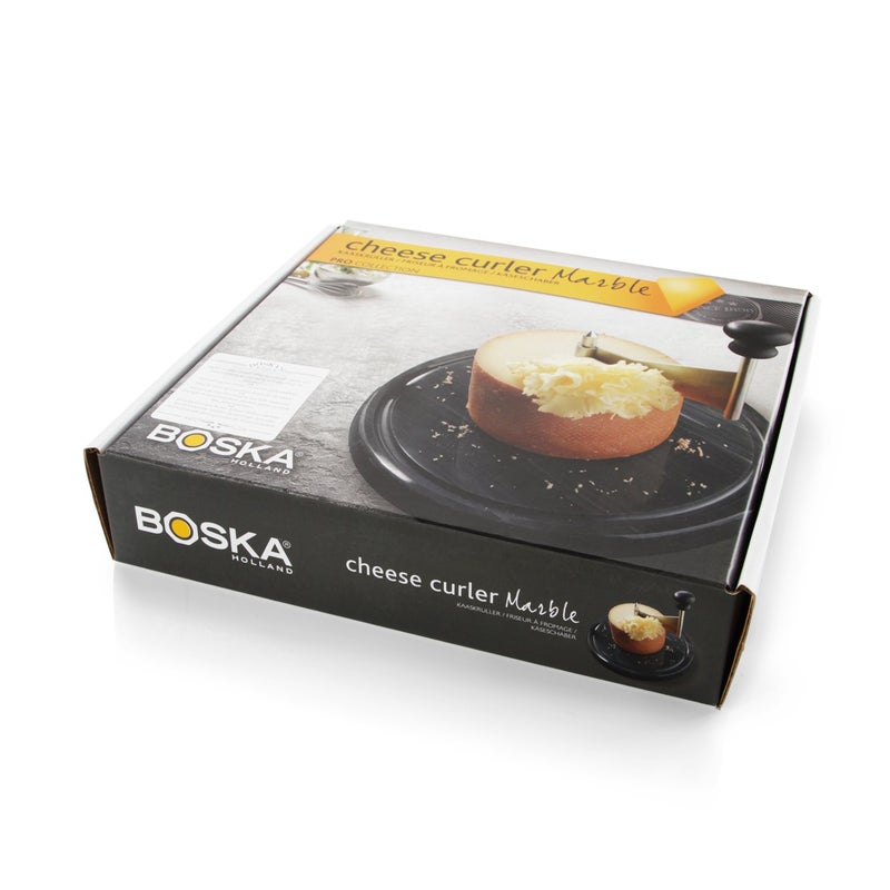 BOSKA Cheese Curler - Marble Pro Stainless Steel - Best for Cheese Wheel or Chocolate - Multifunctional Rust-Proof Shredder - Manual Handheld Cheese Slicer 10in - Image 5